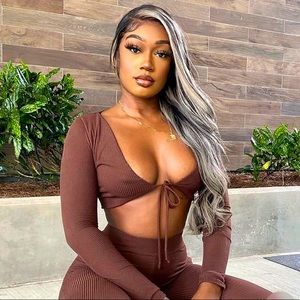 LOOKING FINE 👀 PANT SET — Brown🍫🍫🍫🍫